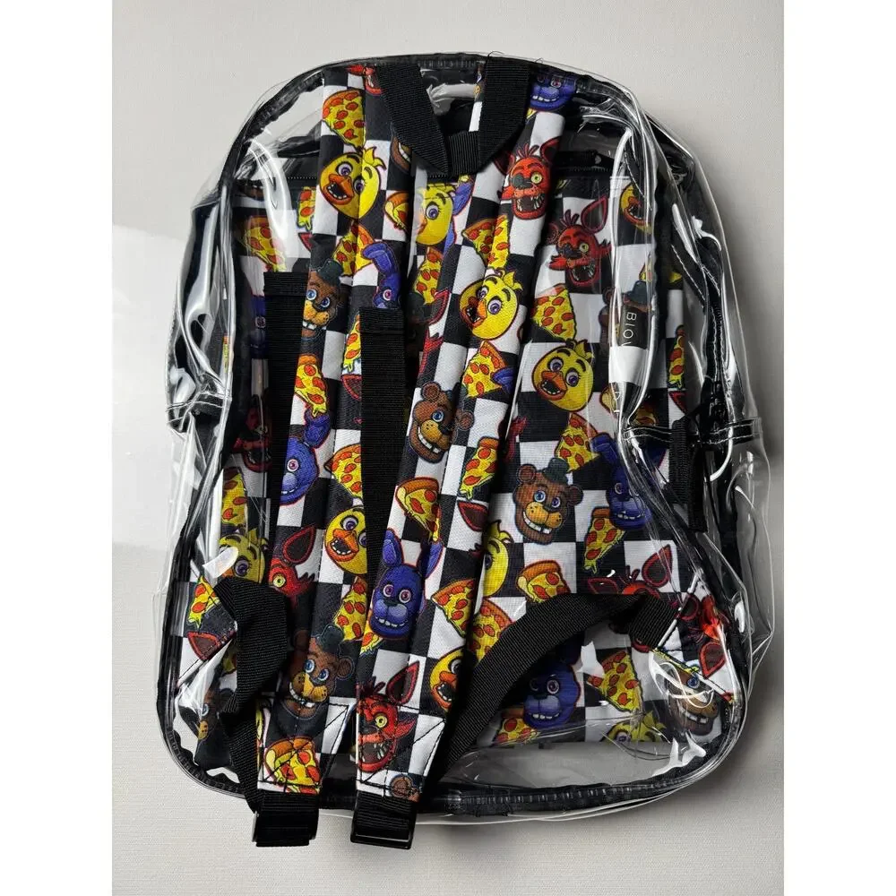 Five Nights at Freddy's Clear Backpack Bioworld FNAF Stadium Bag Tech Sleeve NWT